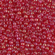 Miyuki rocailles kralen 8/0 - Transparent dark red ab 8-254D